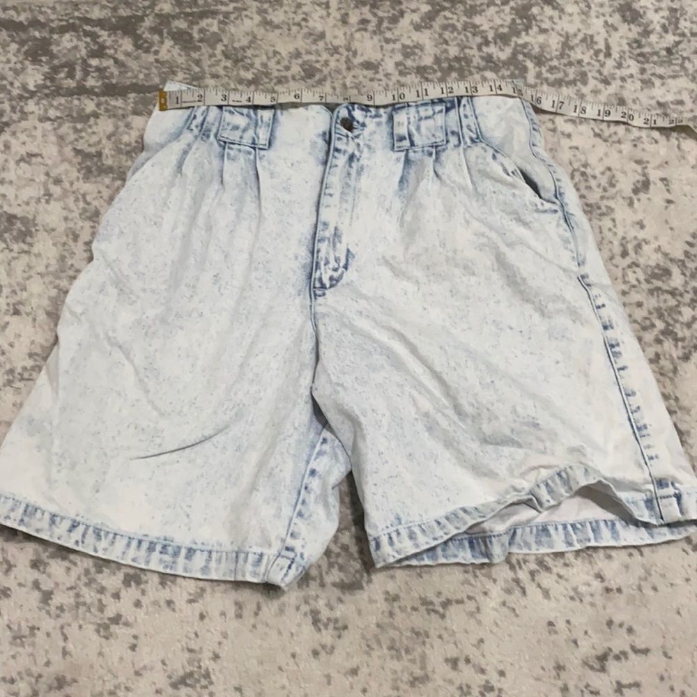 Vtg season jean shorts‎ super high rise bleached M